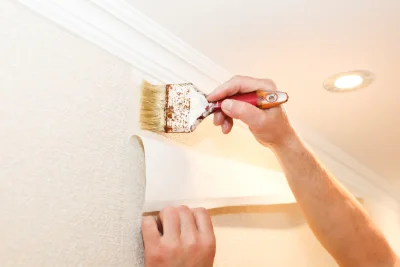 Pose de papier peint à Villebernier — revêtements muraux et toiles de verre